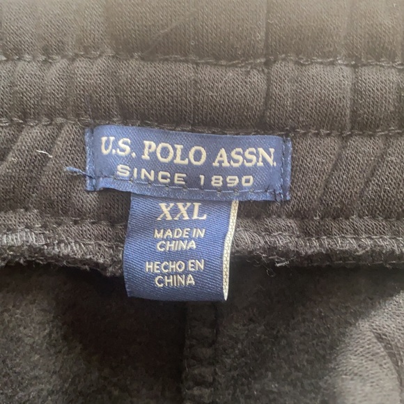 U.S.Polo ASSN black jogger/sweatpants. Size XXL. NWT. - Picture 7 of 9